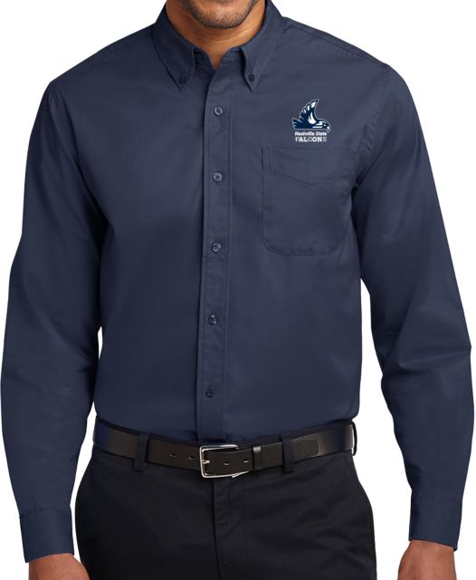 Nashville State Twill Button Down Long Sleeve Nashville State Falcons Mascot - ONLINE ONLY