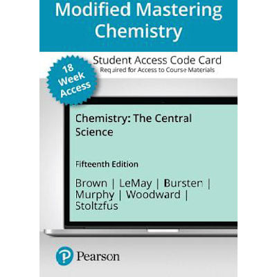 Mastering Chemistry with Pearson eText Access Code (18 Weeks) for Chemistry : The Central Science